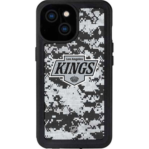 NHL Los Angeles Kings Camo iPhone 15 Waterproof Case
